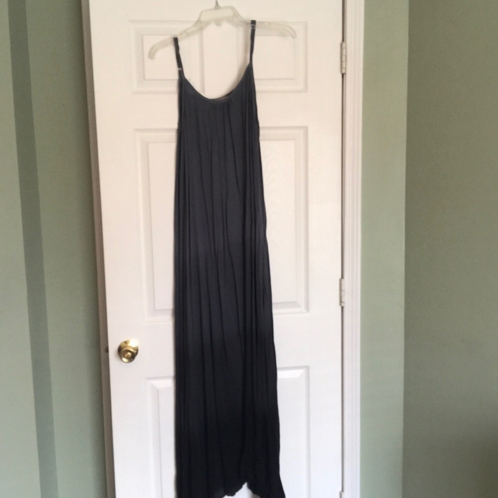 Grey to Black Ombré Maxi Dress
